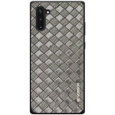 Кожаная накладка VORSON Braided leather series для Samsung Galaxy Note 10 - Черный, цена | Фото