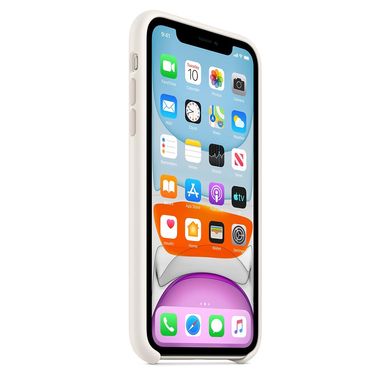 Чехол Apple Silicone Case for iPhone 11 - White (MWVX2), цена | Фото