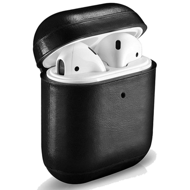 Чехол iCarer Vintage Leather Airpods Protective Case with LED Indicator Hole - Brown, цена | Фото