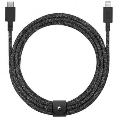 Кабель Native Union Belt Cable XL USB-C to Lightning Indigo (3 m) (BELT-CL-IND-3-NP), цена | Фото