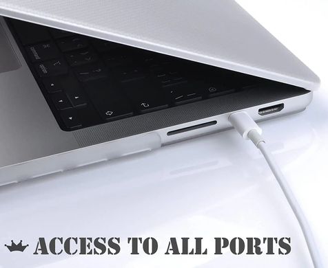 Пластиковая накладка STR Dots HardShell Case for MacBook Air 13.6 (2022-2024) M2/М3 - Black, цена | Фото