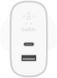Мережевий зарядний пристрій Belkin Home Charger (27W) Power Delivery USB-C 3.0A, (12w) USB-A 2.4A, silver, ціна | Фото 2