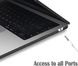 Пластиковый матовый чехол-накладка STR Matte Cream Hard Shell Case for MacBook Air 13.6 (2022) M2 - Black, цена | Фото 4