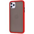 Матовый противоударный чехол STR Matte Color Case for iPhone Xr - Red/black