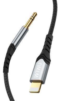 Кабель WIWU YP02 (3.5mm to Lightning) - Black, цена | Фото