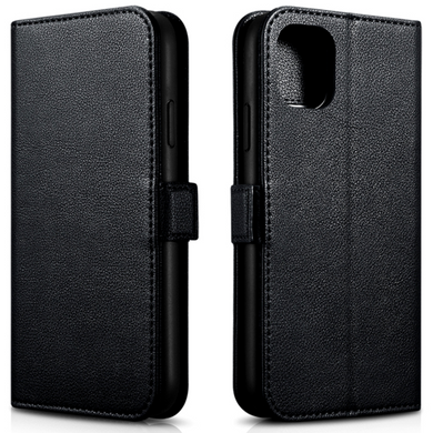 Чохол-книжка iCarer Nappa Wallet Case for iPhone 11 - Black (RIX1104), ціна | Фото