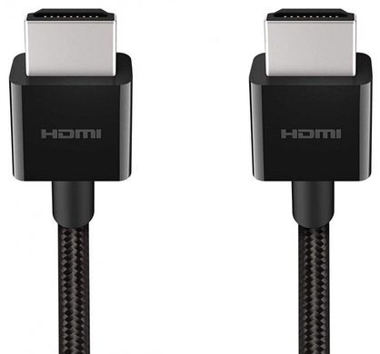 Кабель Belkin HDMI 2.1 (AM/AM) 4K/120Hz or 8K/60Hz, 48Gbps Ultra High Speed, 1m, black, цена | Фото