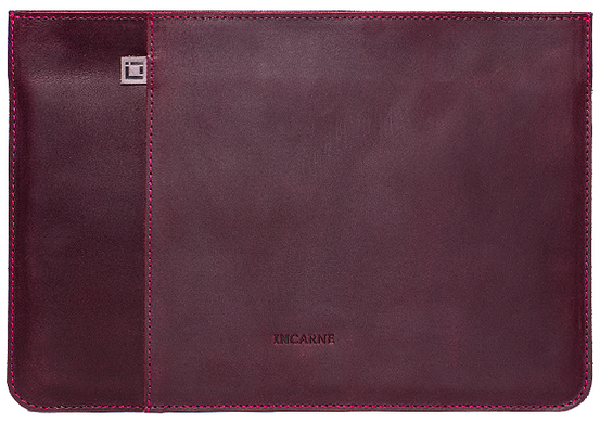 Кожаный чехол ручной работы INCARNE BRICK для любого ноутбука (индивидуальный пошив) - Коричневый, цена | Фото