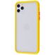 Матовый противоударный чехол MIC Matte Color Case for iPhone 11 - Dark blue/yellow, цена | Фото