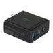 Зарядное устройство JINYA 60W USB-C Wall Charger Travel Plugs (Type-C PD Port / 2xUSB-A 15W) - Black (JA5012), цена | Фото 5