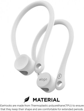Тримач Elago Earhook White for Airpods (EAP-HOOKS-WH), ціна | Фото