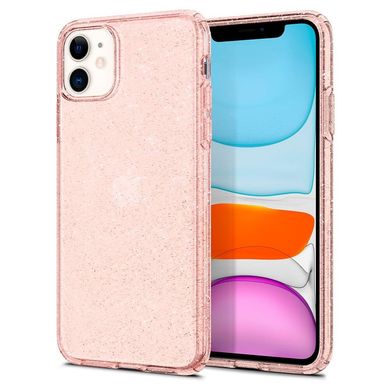 Чехол Spigen для iPhone 11 Liquid Crystal Glitter, Rose Quartz, цена | Фото