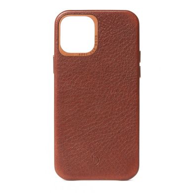 Шкіряний чохол-накладка Decoded Back Cover для iPhone 12 Pro Max з італійської шкіри - Brown (D20IPO67BC2CBN), ціна | Фото