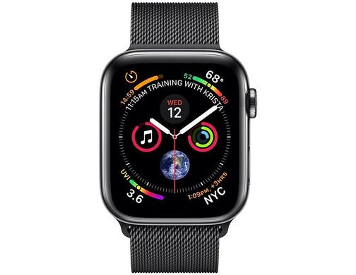 Apple Watch Series 4 (GPS+Cellular) 40mm Gold Stainless Steel Case With Gold Milanese Loop (MTUT2), ціна | Фото