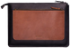 Кожаный чехол ручной работы INCARNE MOCCO для MacBook Air 15 (2023-2024) М2/М3 - Черный (карман коньяк)
