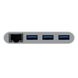 Адаптер Macally мульти портовый (3 в 1) с USB-C 3.1 порта на Gigabit Ethernet порт, три USB-А 3.1/3.0 порта и зарядный USB-C порт для порта ноутбука адаптер для USB-C порта ноутбука, белый (UCHUB3GB), цена | Фото 2