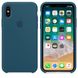 Чехол Apple Silicone Case for iPhone X - Cosmos Blue (MR6G2), цена | Фото 4