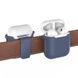 Чехол для Apple AirPods со съемным зажимом для ремня AHASTYLE Detachable Belt Clip Case for Apple AirPods - Navy Blue (AHA-01050-NBL), цена | Фото 1