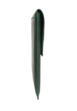 Кожаный чехол ручной работы INCARNE LINE для MacBook Pro 16 (2021 | 2023) M1 | M2 | M3 - Зеленый, цена | Фото