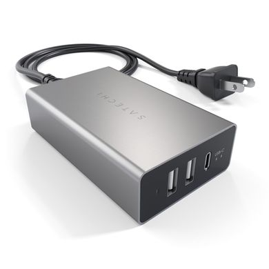 Зарядний пристрій Satechi USB-C 40W Travel Charger Space Gray (ST-ACCAM), ціна | Фото