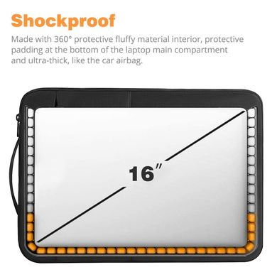 Чохол-сумка WIWU Alpha Slim Sleeve for MacBook 15-16" - Black, ціна | Фото