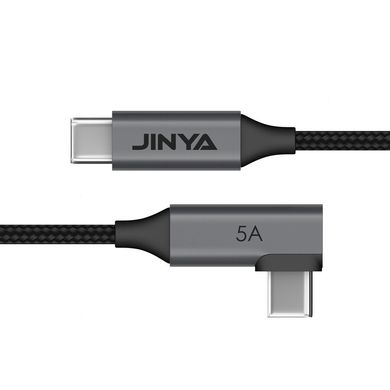 Кабель JINYA Type-C 100W Cable (2m; 480Mbps) - Black (JA5009), ціна | Фото