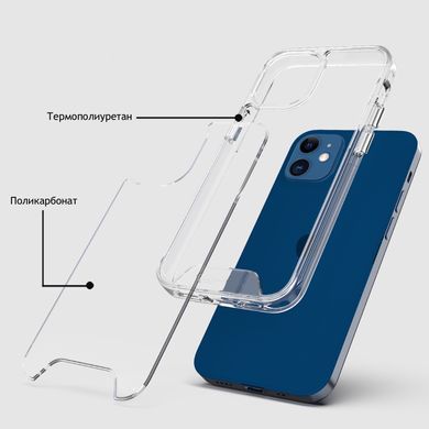 Прозрачный противоударный чехол STR Space Case for iPhone 12 | 12 Pro - Clear, цена | Фото