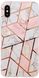 Чехол STR Geometric Marble для iPhone 7/8/SE (2020) - Pink/Gray, цена | Фото 1