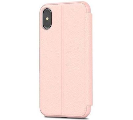 Чехол Moshi Sensecover Slim Portfolio Case with Touch Cover Luna Pink for iPhone X (99MO072309), цена | Фото