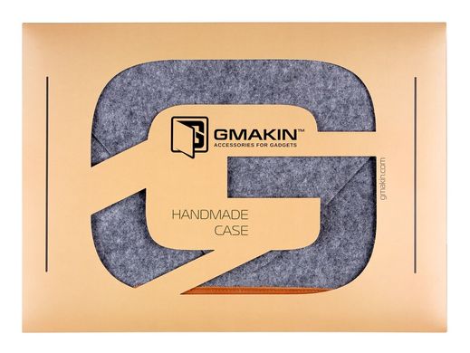 Чохол-конверт Gmakin для MacBook 12 - Brown (GM10-12), ціна | Фото