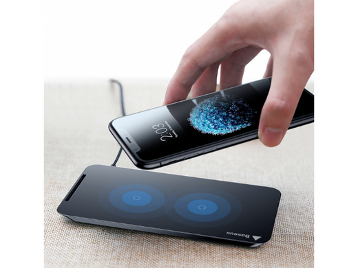 Бездротовий зарядний пристрій Baseus Wireless Charging Pad for iPhone X - Black (00-00020421), ціна | Фото
