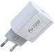 Зарядний пристрій FONENG EU23 (PD / 20W) - White, ціна | Фото 1