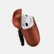 Чехол iCarer Vintage Series Real Leather Airpods Case With The Metal Hook with LED Indicator Hole - Brown, цена | Фото 5