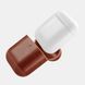 Чехол iCarer Vintage Series Real Leather Airpods Case With The Metal Hook with LED Indicator Hole - Brown, цена | Фото 7