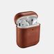 Чехол iCarer Vintage Series Real Leather Airpods Case With The Metal Hook with LED Indicator Hole - Brown, цена | Фото 4