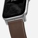 Ремінець Nomad Modern Strap Silver/Brown for Apple Watch 45mm/44mm/42mm (Series SE/7/6/5/4/3/2/1) (NM1A4RSM00), ціна | Фото 5