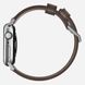 Ремешок Nomad Modern Strap Silver/Brown for Apple Watch 45mm/44mm/42mm (Series SE/7/6/5/4/3/2/1) (NM1A4RSM00), цена | Фото 4