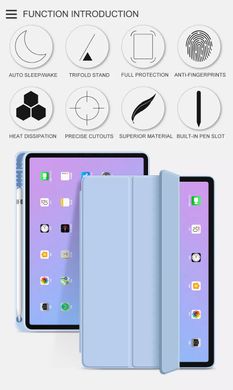 Чохол-книжка з тримачем для стілуса STR Trifold Pencil Holder Case PU Leather for iPad 10th Gen 10.9 (2022) - Black, ціна | Фото