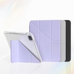 Силиконовый чехол-книжка с держателем для стилуса STR Liuli 4 Origami Cover for iPad Pro 11 (2024) - Violet