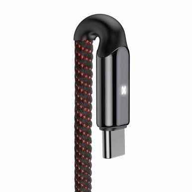Кабель Baseus X-shaped USB to Lightning Cable 1m 2.4A - Silver (CALXD-B01), цена | Фото