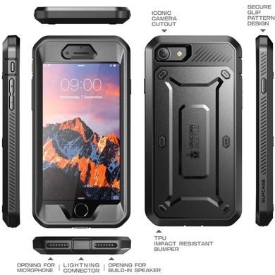 Чохол SUPCASE UB Pro Full Body Rugged Case for iPhone 7/8/SE (2020) - Black (SUP-IPH8-UBPRO-BK), ціна | Фото