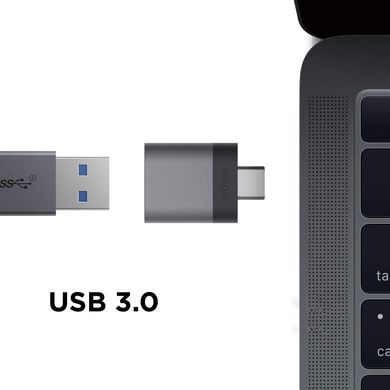 Адаптер Elago Mini Aluminum USB-C to USB-A Adapter Silver (2 Set) (EADP-ALUSBC-SL-2P), ціна | Фото