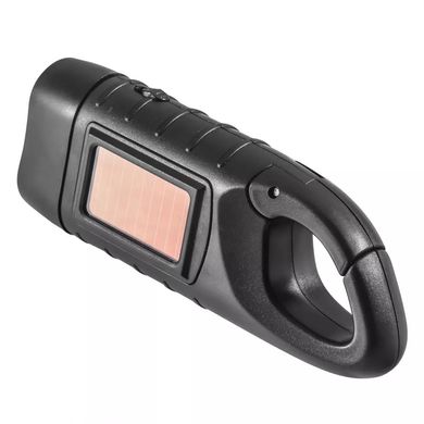 Ручний LED ліхтар (Solar Charger) (black), цена | Фото