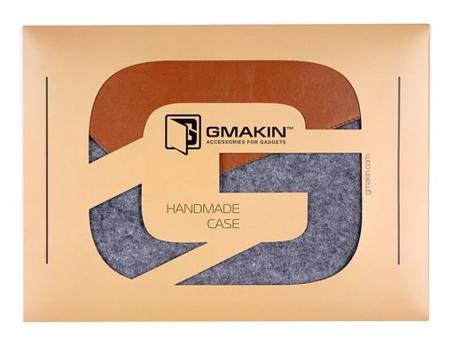 Чохол-конверт Gmakin для MacBook 12 - Brown (GM12-12), ціна | Фото