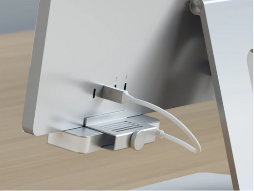 Хаб Satechi Aluminum Type-C Clamp Hub Silver for iMac 24" (ST-UCICHS), цена | Фото