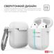 Чехол с карабином для Apple AirPods AHASTYLE Silicone Case with Carabiner for Apple AirPods - White (AHA-01060-WHT), цена | Фото 4