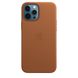 Чехол MIC Leather Case for iPhone 12/12 Pro (с MagSafe) - Black, цена | Фото 5