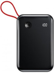 Портативный аккумулятор Baseus Mini S Digital Display 10000mAh 3A (With Type-C Cable) - Black (PPXF-A01	), цена | Фото