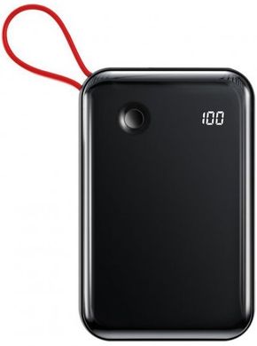 Портативна акумулятор Baseus Mini S Digital Display 10000mAh 3A (With Type-C Cable) - Black (PPXF-A01), ціна | Фото