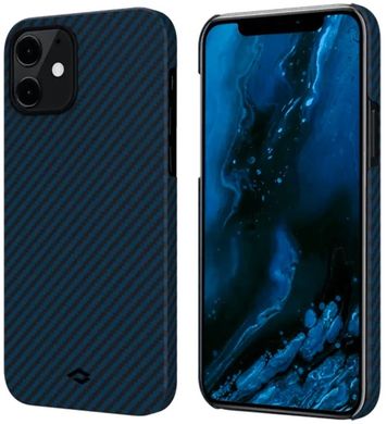 Чохол Pitaka MagEZ Case Twill Black/Blue for iPhone 12 (KI1208M), ціна | Фото